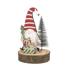деревянная фигурка гнома с подарками 7,8x13 см цена и информация | Рождественское украшение CA1031, 10 см | pigu.lt