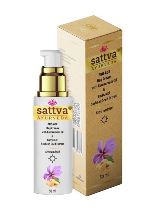 Veido kremas brandžiai odai Sattva Ayurveda Pro Age Day, 50 ml kaina ir informacija | Veido kremai | pigu.lt