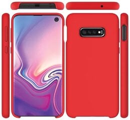 Fusion elegance fibre protect silicone case for Samsung G975 Galaxy S10 Plus красный цена и информация | Чехлы для телефонов | pigu.lt