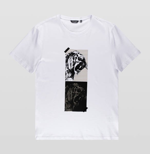 Marškinėliai vyrams Antony Morato 33242-7, balti kaina ir informacija | Vyriški marškinėliai | pigu.lt