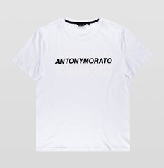 МУЖСКАЯ ФУТБОЛКА ANTONY MORATO SUPER SLIM FIT WHITE 33246-7 цена и информация | Мужские футболки | pigu.lt