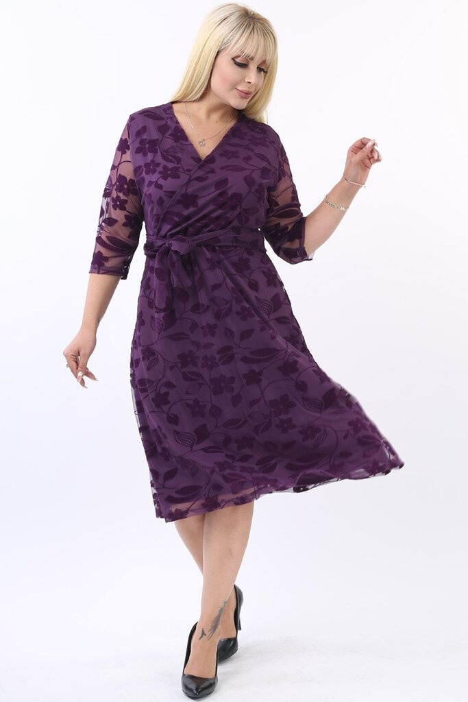 Suknelė moterims F4002, violetinė kaina ir informacija | Suknelės | pigu.lt
