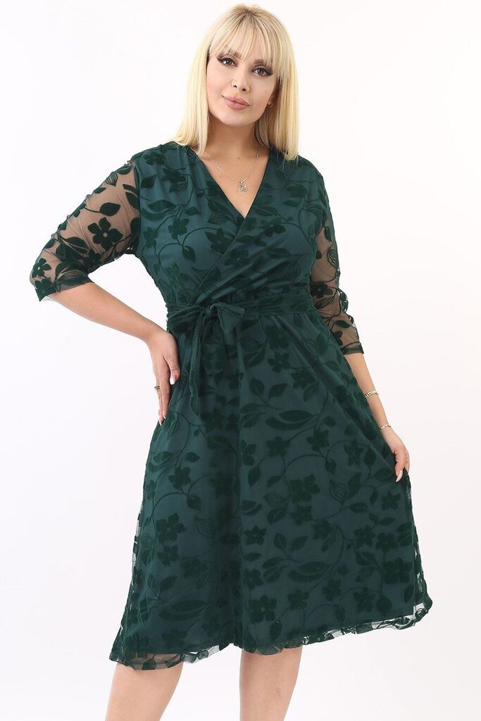 Suknelė moterims F4002, žalia цена и информация | Suknelės | pigu.lt