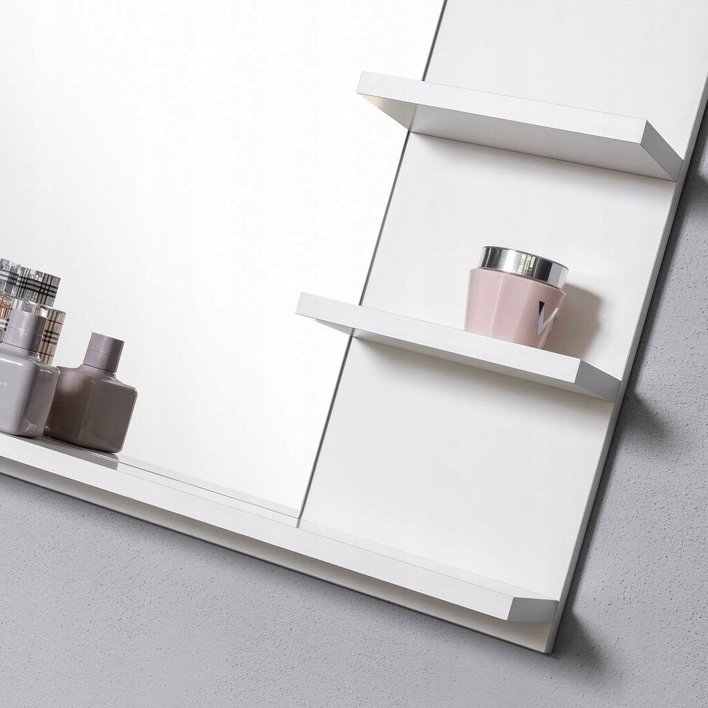 Vonios veidrodis Domtech 5R-MTIL-ALOY, baltas kaina ir informacija | Vonios veidrodžiai | pigu.lt