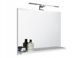 Vonios veidrodis Domtech Basic, baltas цена и информация | Vonios veidrodžiai | pigu.lt
