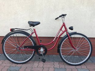 Miesto dviratis Retro 28', raudonas цена и информация | Велосипеды | pigu.lt