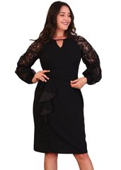 Suknelė moterims T1305, juoda kaina ir informacija | Suknelės | pigu.lt