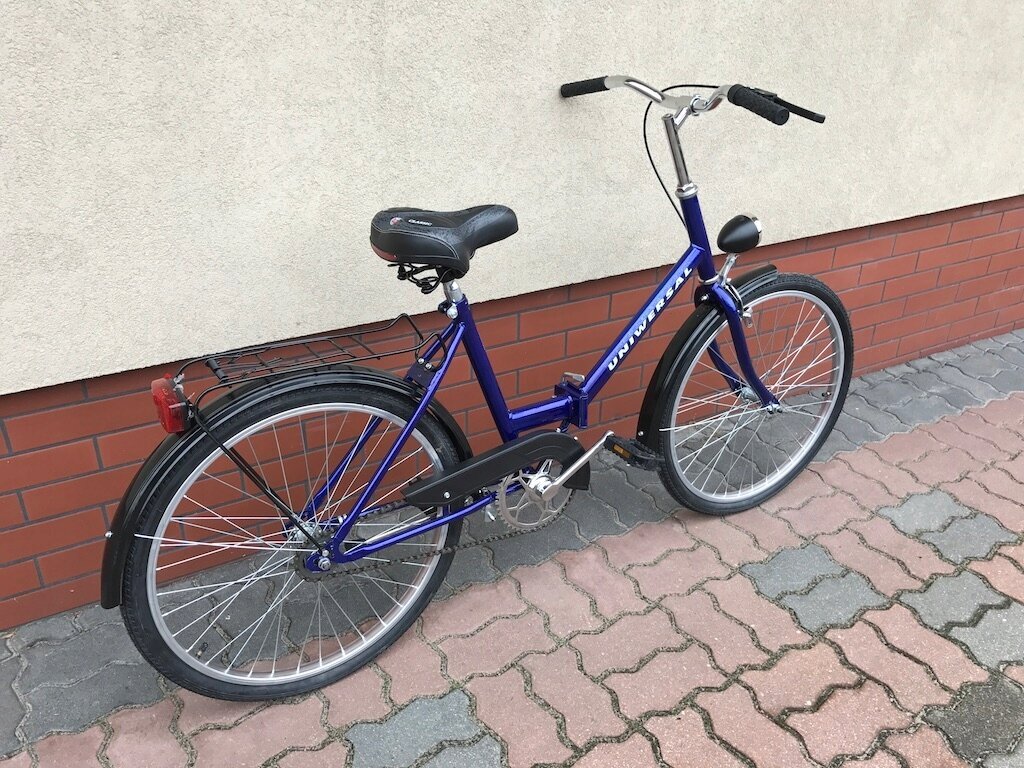 Miesto dviratis Universal 24', mėlynas цена и информация | Dviračiai | pigu.lt
