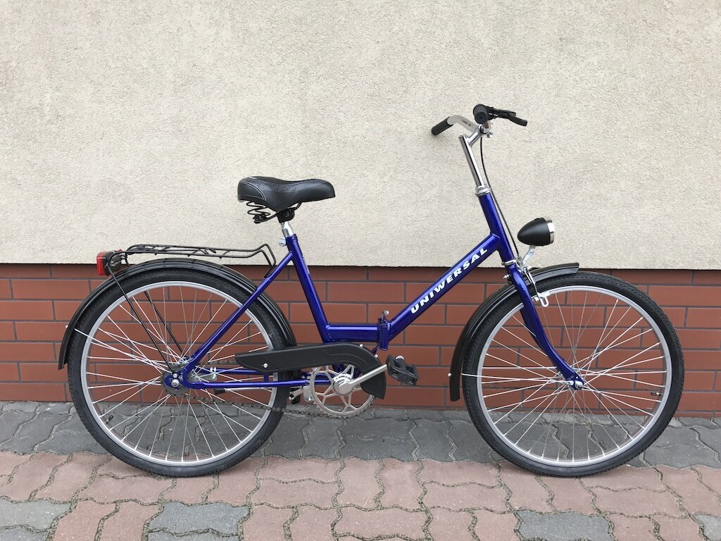 Miesto dviratis Universal 24', mėlynas цена и информация | Dviračiai | pigu.lt