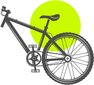 Miesto dviratis Shimano 24', žalias цена и информация | Dviračiai | pigu.lt