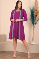 Розовое платье T1323-RO-44/46 цена и информация | Платья | pigu.lt