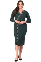 Suknelė moterims T1320, žalia kaina ir informacija | Suknelės | pigu.lt