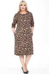 Платье с узорами из меха животных F3041-44/46 цена и информация | Платья | pigu.lt