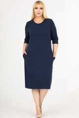 Темно-синее платье F5031-48/50 цена и информация | Платья | pigu.lt