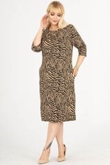 Узорчатое платье с карманами F5017-44/46 цена и информация | Платья | pigu.lt