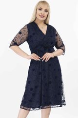 Женское платье, темно-синее цена и информация | Платья | pigu.lt