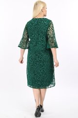 Зеленое платье F4007-ZA-44/46 цена и информация | Платья | pigu.lt
