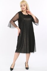Suknelė moterims F4005, juoda kaina ir informacija | Suknelės | pigu.lt
