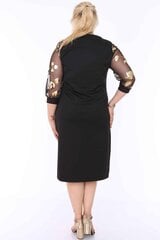 Черное классическое платье F5008-44 цена и информация | Платья | pigu.lt