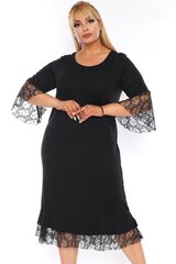 Черное классическое платье F1828-44 цена и информация | Платья | pigu.lt