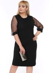 Черное классическое платье F5009-44 цена и информация | Платья | pigu.lt