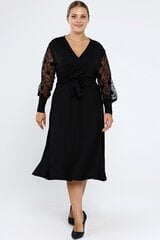 Suknelė moterims F4061, juoda kaina ir informacija | Suknelės | pigu.lt