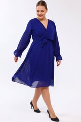 Suknelė moterims F4004, mėlyna kaina ir informacija | Suknelės | pigu.lt