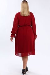 Suknelė moterims F4004, raudona kaina ir informacija | Suknelės | pigu.lt
