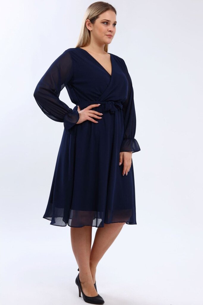 Suknelė moterims F4004-TM, mėlyna kaina ir informacija | Suknelės | pigu.lt