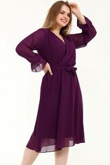 Suknelė moterims F4004, violetinė kaina ir informacija | Suknelės | pigu.lt