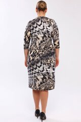 Узорчатое платье с рукавами 3/4. F2359-44/46 цена и информация | Платья | pigu.lt