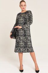 Яркое классическое платье длиной выше колена. J099-42 цена и информация | Платья | pigu.lt