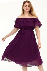 Фиолетовое платье в испанском стиле на бретеле F1003-VI-52/54 цена и информация | Платья | pigu.lt