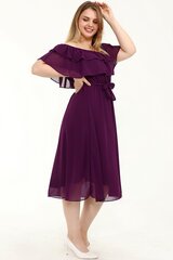 Фиолетовое платье в испанском стиле на бретеле F1003-VI-52/54 цена и информация | Платья | pigu.lt