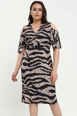 Suknelė moterims T1052, smėlio spalvos kaina ir informacija | Suknelės | pigu.lt