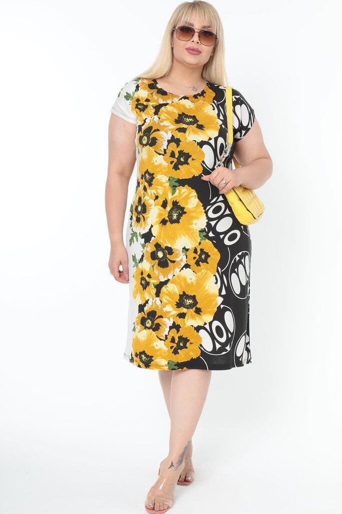 Suknelė moterims T962, geltona цена и информация | Suknelės | pigu.lt