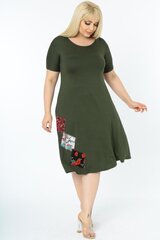 Suknelė moterims B358, žalia kaina ir informacija | Suknelės | pigu.lt