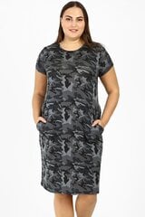 Серое камуфляжное платье с карманами F554-44/46 цена и информация | Платья | pigu.lt