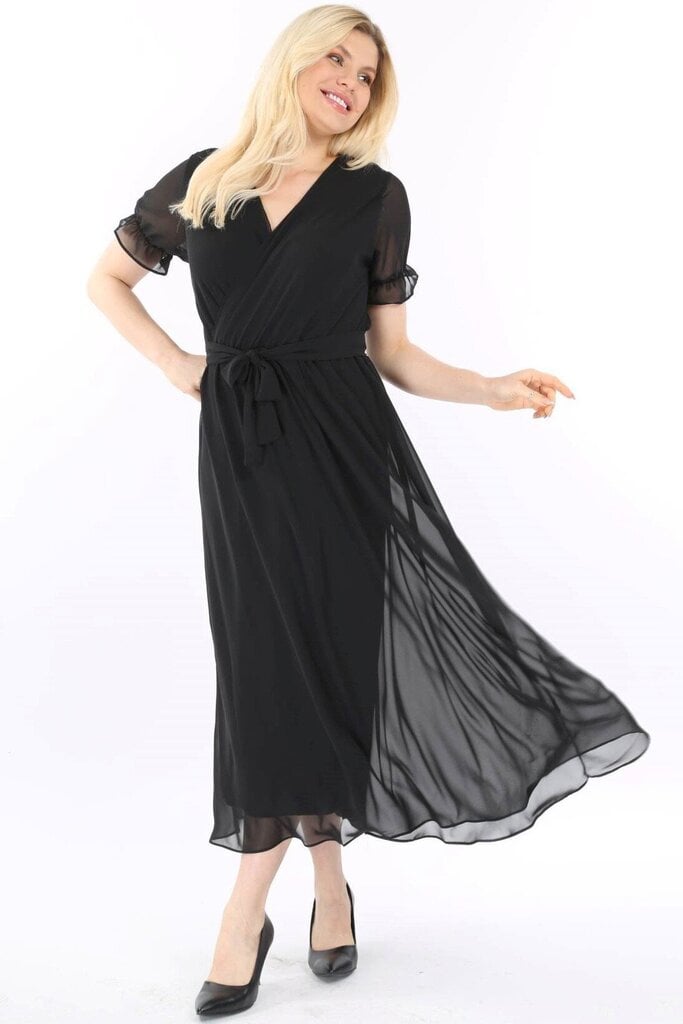 Suknelė moterims F4062, juoda цена и информация | Suknelės | pigu.lt