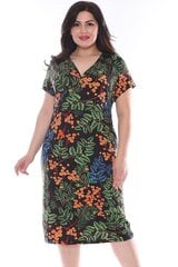 Платье с короткими рукавами и вырезом F1903-44 цена и информация | Платья | pigu.lt