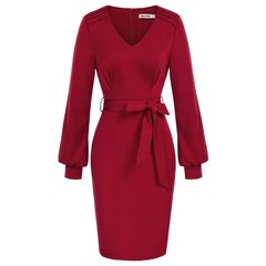 Suknelė moterims Curlbiuty, raudona kaina ir informacija | Suknelės | pigu.lt