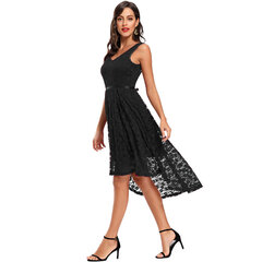 Женское кружевное платье с высоким вырезом Yvette, черное цена и информация | Платья | pigu.lt