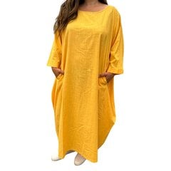 Женское летнее платье оверсайз в стиле бохо SUNNYME, горчично-желтое цена и информация | Платья | pigu.lt