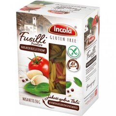 Макароны Incola Fusilli трехцветные без глютена, 250 г цена и информация | Макароны | pigu.lt