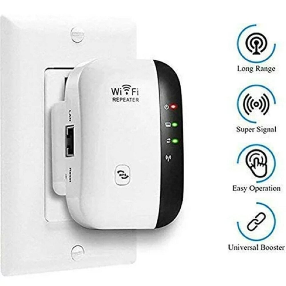 Wi-fi maršruto parinktuvas ir aprėpties plėstuvas, 2 in 1 цена и информация | Signalo stiprintuvai (Range Extender) | pigu.lt