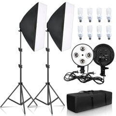 Подставки с 8 лампочками (softbox) цена и информация | Осветительное оборудование для фотосъемок | pigu.lt