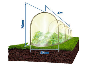 Парник Огурчик, 4 м цена и информация | Теплицы | pigu.lt