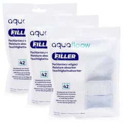 3x AquaFloow Refiller drėgmės sugėriklis 500 ml su pakabuku - bekvapis kaina ir informacija | Oro sausintuvai, drėgmės surinkėjai | pigu.lt