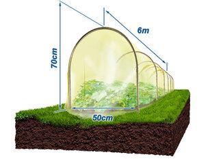 Парник Огурчик, 6 м цена и информация | Теплицы | pigu.lt