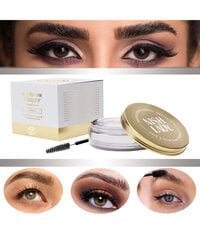 Antakių vaškas su šepeteliu bespalvis Nishlady Eyebrow Lift Lamination Gel Kit With Brush (Colourless), 50 ml цена и информация | Карандаши, краска для бровей | pigu.lt